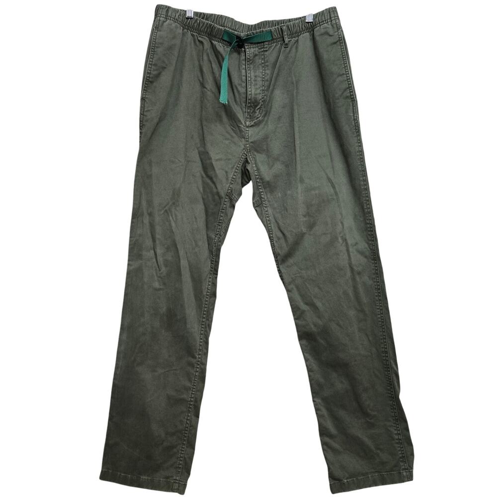 Vintage Gramicci Mens Gorp Climbing USA Made Straight Leg G-Pant Olive Green XL